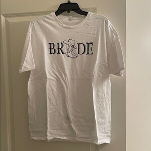 White Bride Cowboy Boot T-shirt
